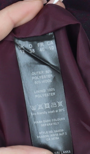 Eastex Women's Purple A-Line Midi Skirt Size 12