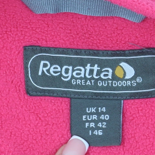 Regatta Women's Pink Fleece Half-Zip Sweatshirt Size 14