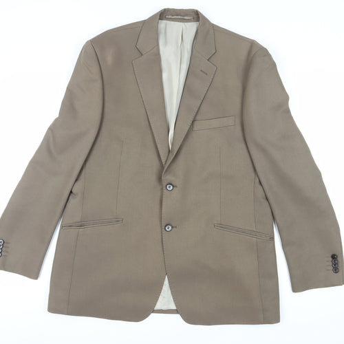 Dehavilland Men's Brown Blazer Size 42 Regular Fit