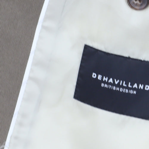 Dehavilland Men's Brown Blazer Size 42 Regular Fit