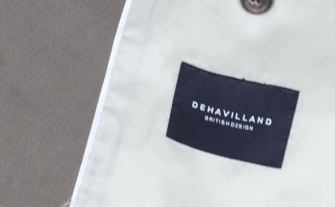 Dehavilland Men's Brown Blazer Size 42 Regular Fit