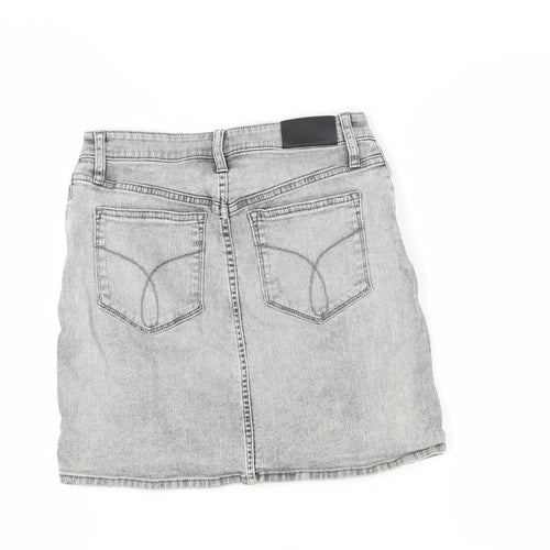 Calvin Klein Women's Grey Denim Skirt Size 10