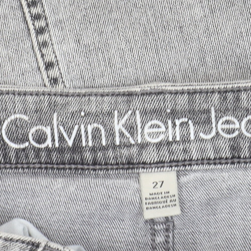 Calvin Klein Women's Grey Denim Skirt Size 10