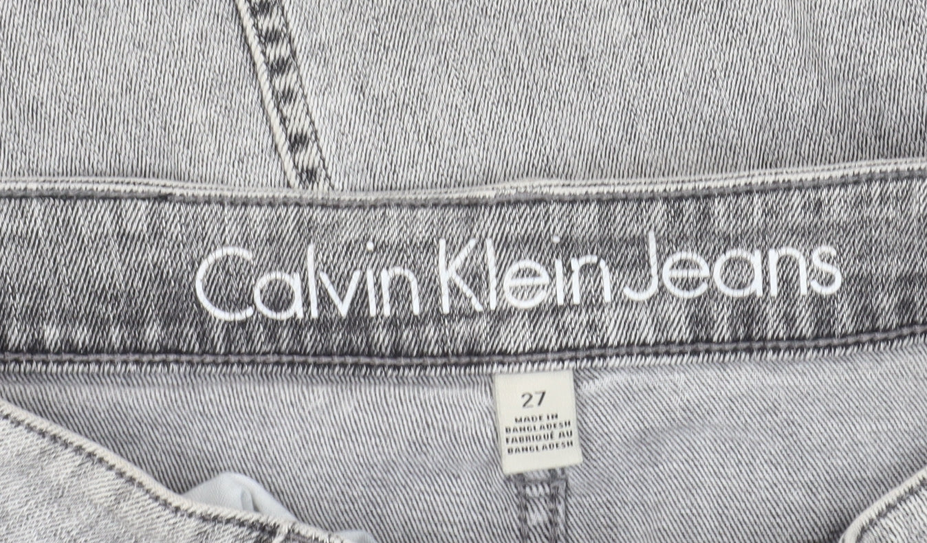 Calvin Klein Women's Grey Denim Skirt Size 10