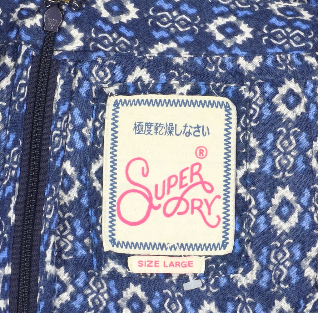 Superdry Women's Blue Geometric Peasant Skirt