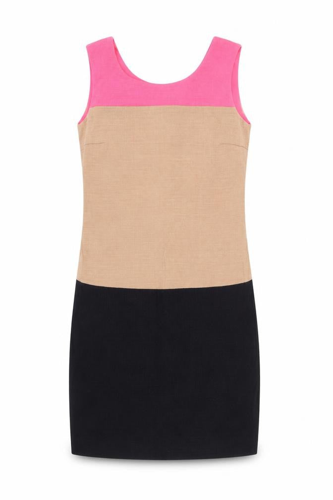 Front view of DKNY Women's Multicolour Sheath Dress M