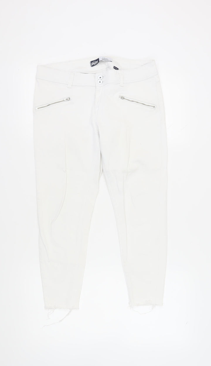 Superdry Women's White Skinny Jeans Size 31