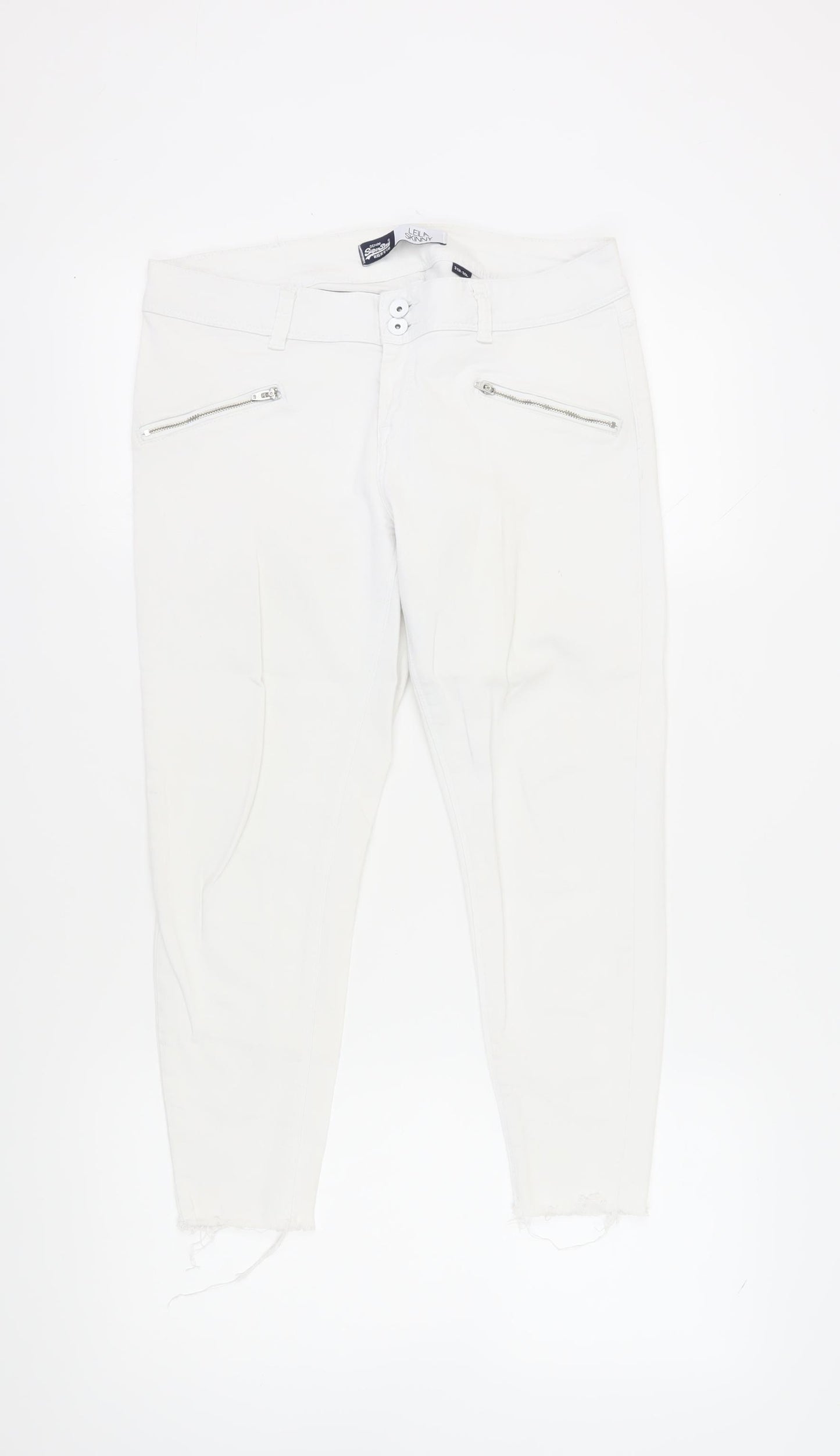 Superdry Women's White Skinny Jeans Size 31