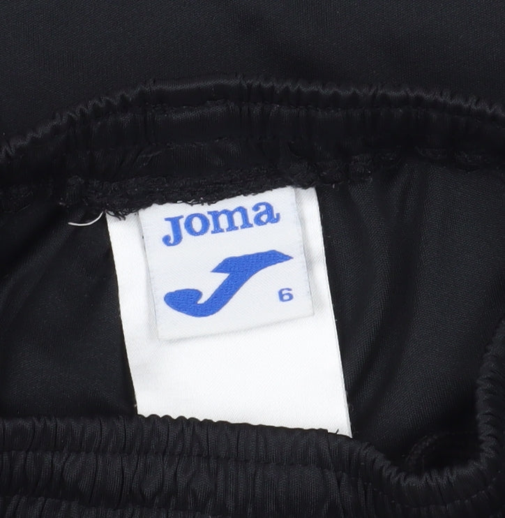 Joma Boys' Black Athletic Shorts Size 10