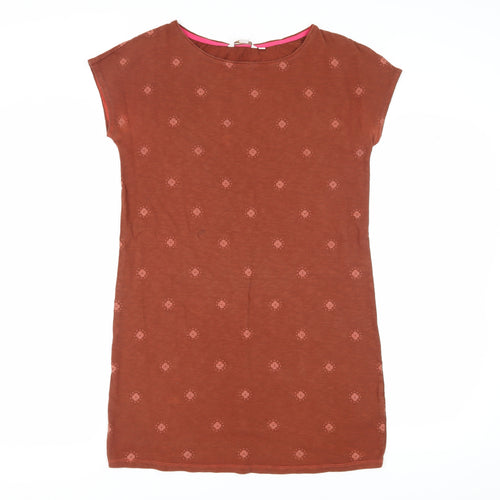 Boden Women's Brown Floral Shift Dress Size 10
