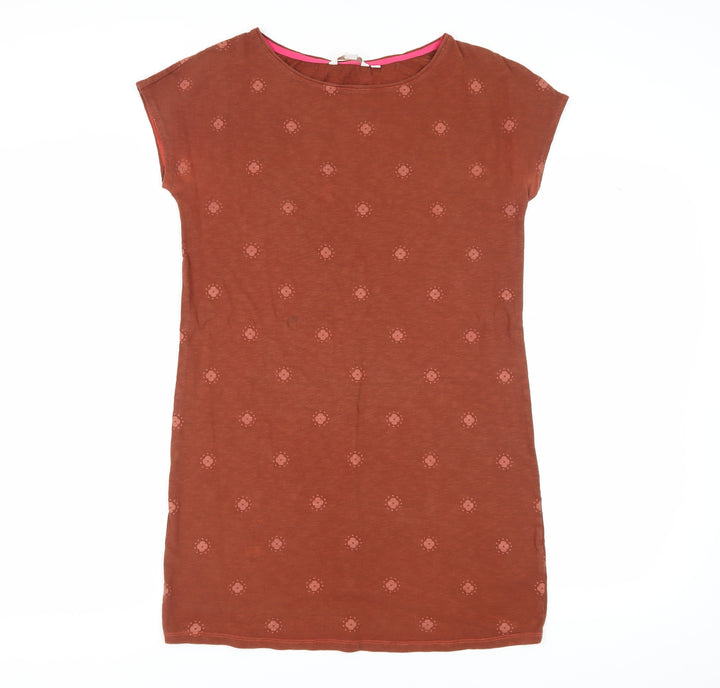 Boden Women's Brown Floral Shift Dress Size 10