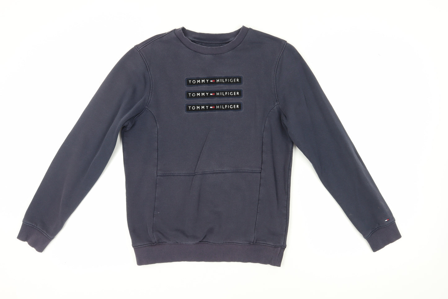 Tommy Hilfiger Men's Blue Logo Sweatshirt Size 164