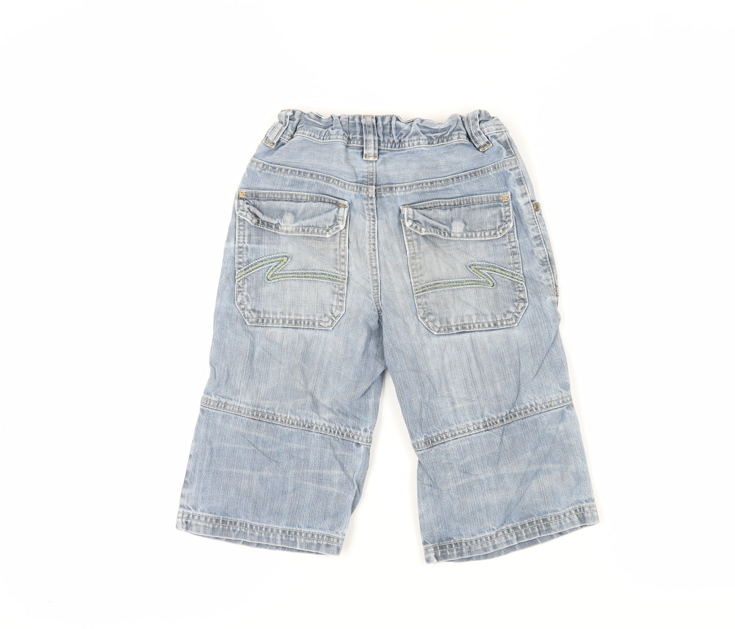 Mini Boden Boys Blue Cargo Shorts Size 9 Years Cotton