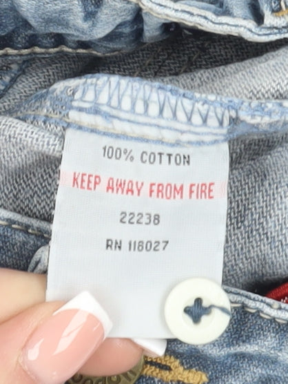 Mini Boden Boys Blue Cargo Shorts Size 9 Years Cotton