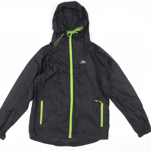 Trespass Men's Black Windbreaker Jacket 2XS Casual Outdoor