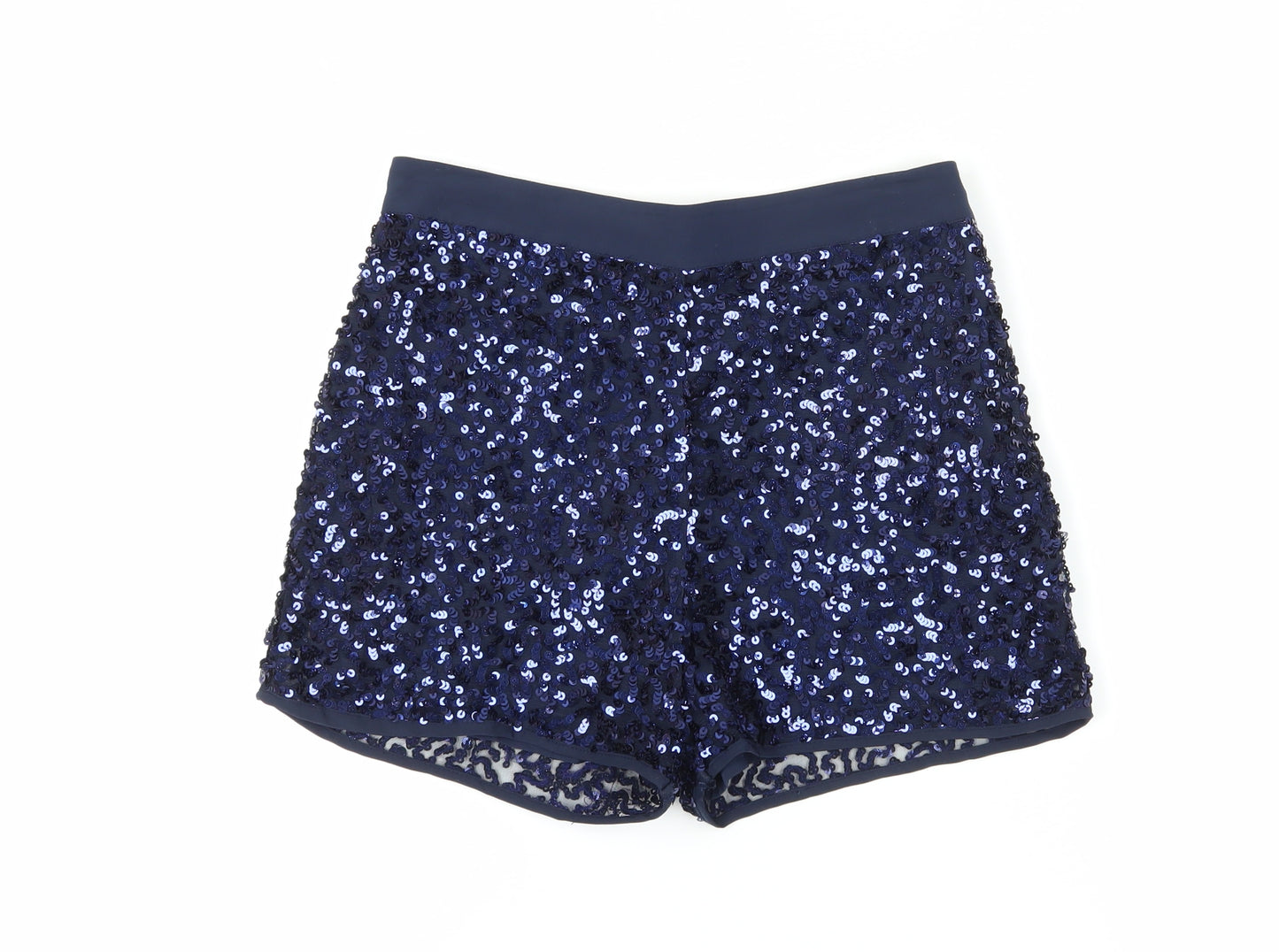Jasper Conran Blue Sequined Party Shorts - Girls 14 Years
