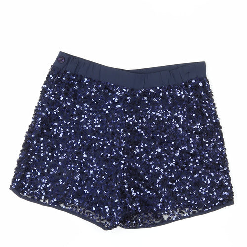 Jasper Conran Blue Sequined Party Shorts - Girls 14 Years