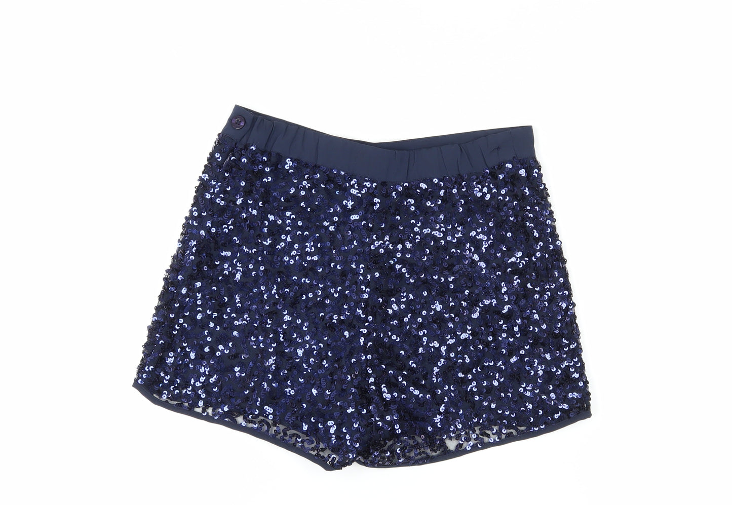 Jasper Conran Blue Sequined Party Shorts - Girls 14 Years