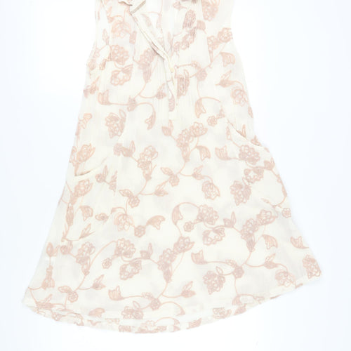 Laura Ashley Women’s Ivory Floral Shift Dress Size 10
