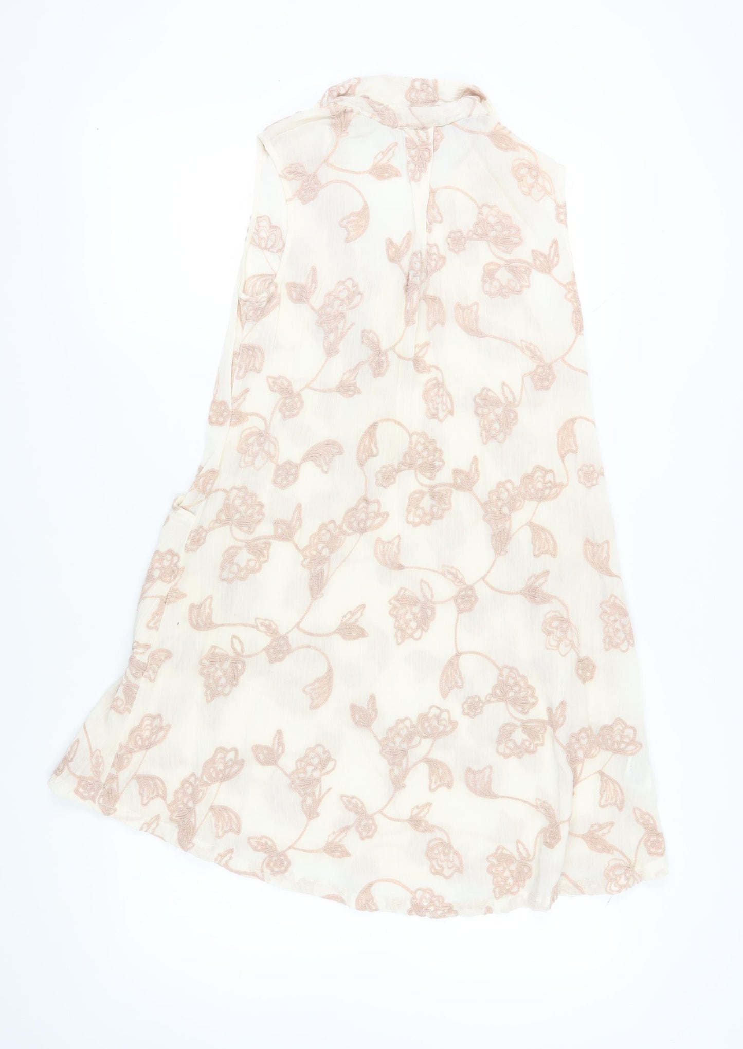 Laura Ashley Women’s Ivory Floral Shift Dress Size 10