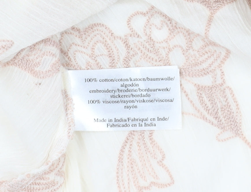 Laura Ashley Women’s Ivory Floral Shift Dress Size 10