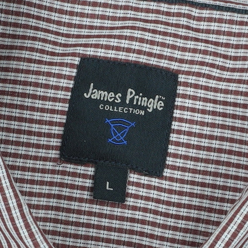 James Pringle Men's Multicoloured Striped Shirt L