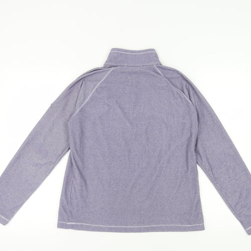 Regatta Women's Purple 1/4 Zip High Neck Sweatshirt Size 10
