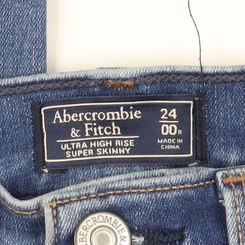 Abercrombie & Fitch Women's Blue Skinny Jeans, 2XS