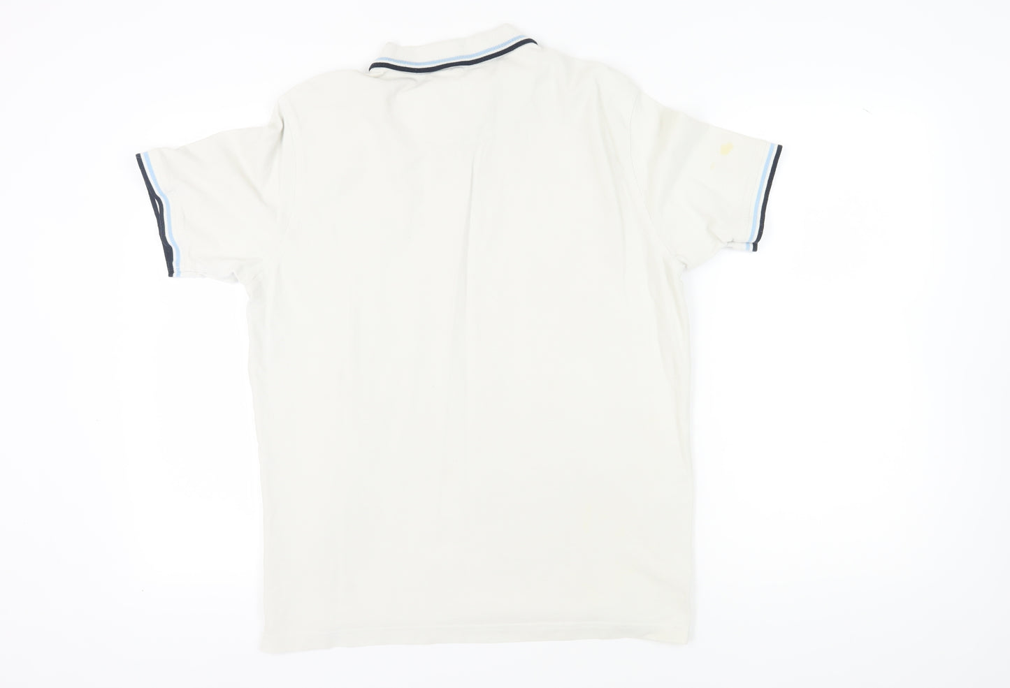 Pierre Cardin Men's White Polo Shirt - Size L