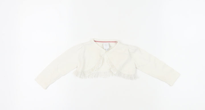 Jasper Conran Girls White Shrug 12-18 Months