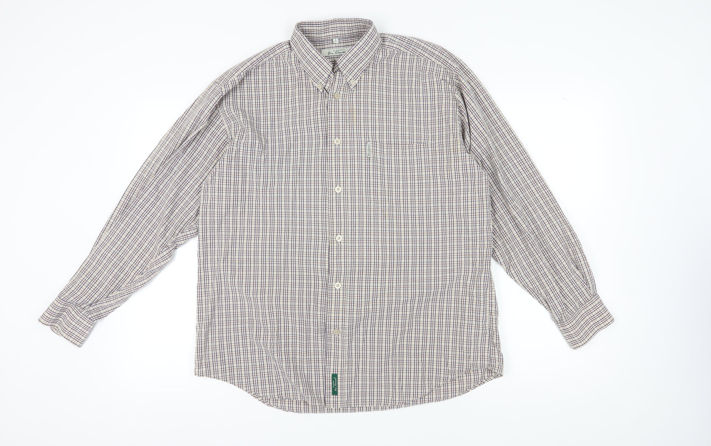 Ben Sherman Men's Multicoloured Plaid Shirt L