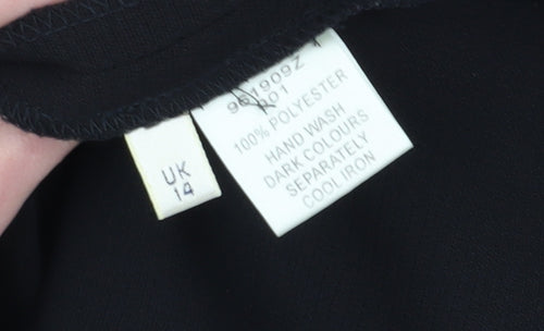Viyella Women's Black Blazer, UK 14, Mid-Length, Elegant