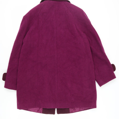 Honor Millburn Women’s Purple Wool Overcoat Size 12