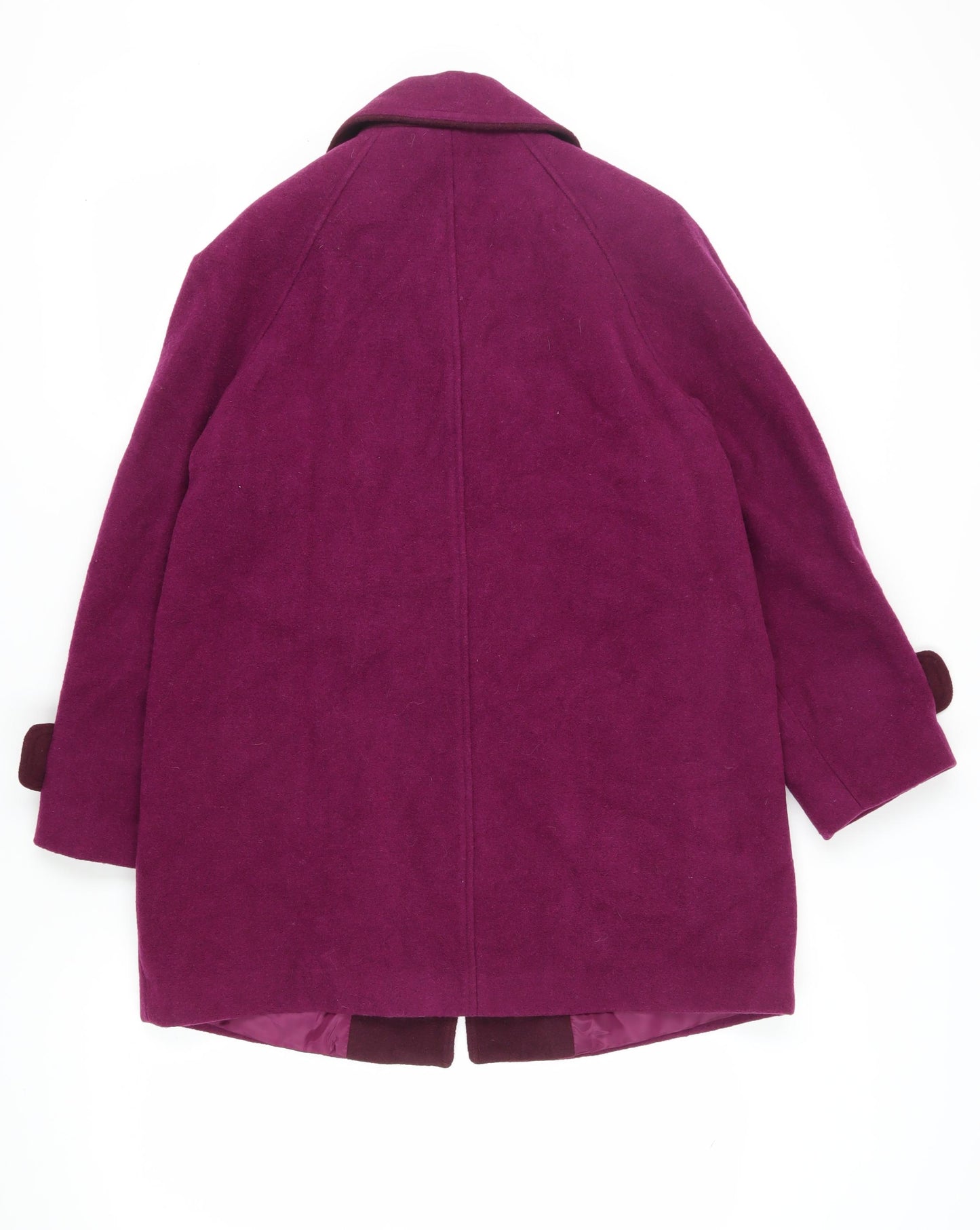 Honor Millburn Women’s Purple Wool Overcoat Size 12