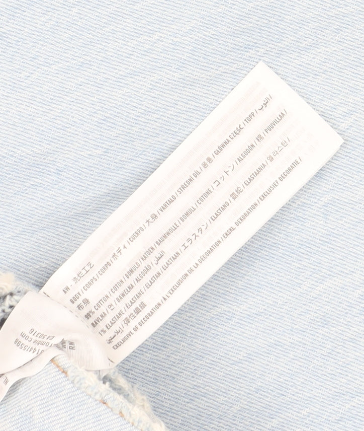 Abercrombie & Fitch Women's Blue High Rise Straight Jeans