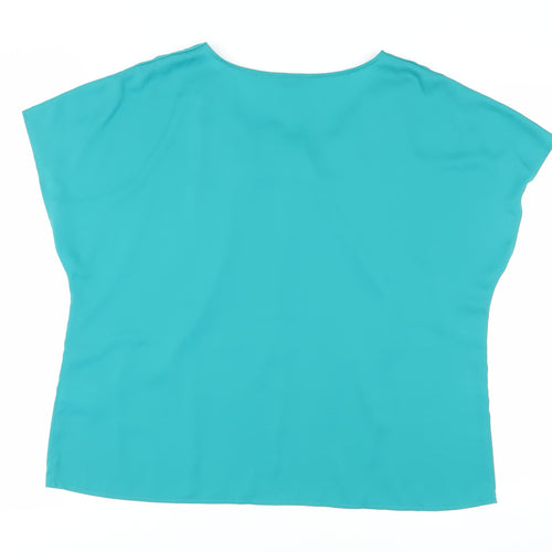 Windsmoor Women's Green Bow Accent Blouse Size 20