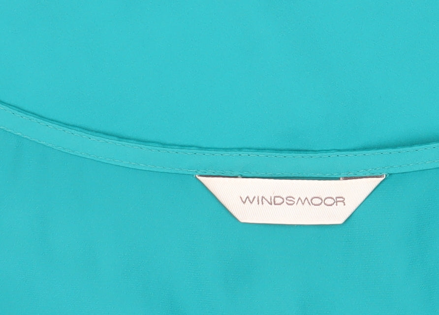 Windsmoor Women's Green Bow Accent Blouse Size 20