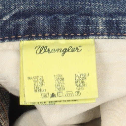 Wrangler Men's Blue Straight Jeans, Size 34, Relaxed Fit