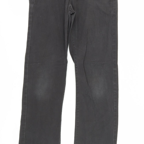 Kangol Boys Black Trousers Size 11-12Y Regular Fit
