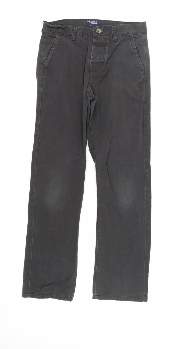 Kangol Boys Black Trousers Size 11-12Y Regular Fit