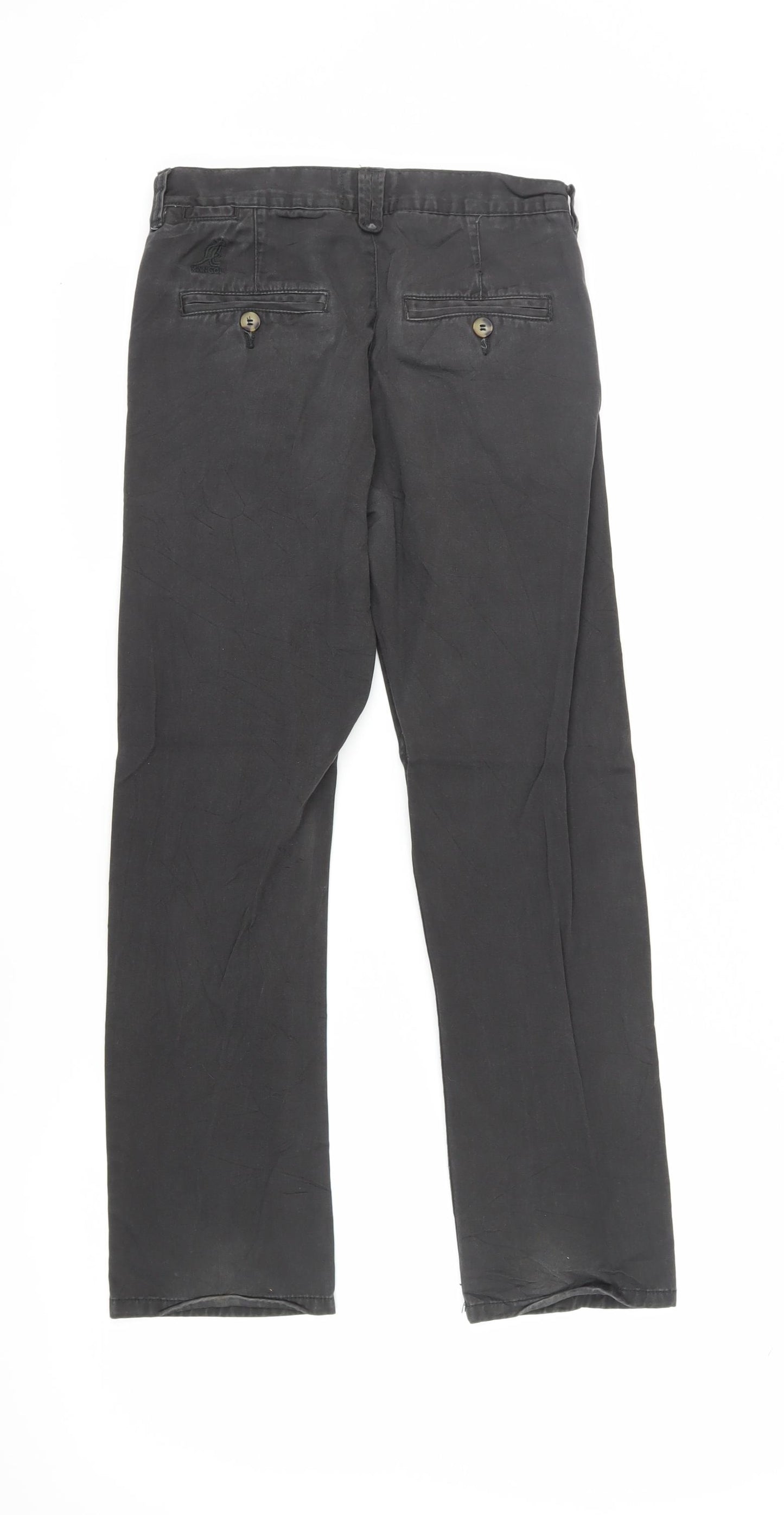 Kangol Boys Black Trousers Size 11-12Y Regular Fit