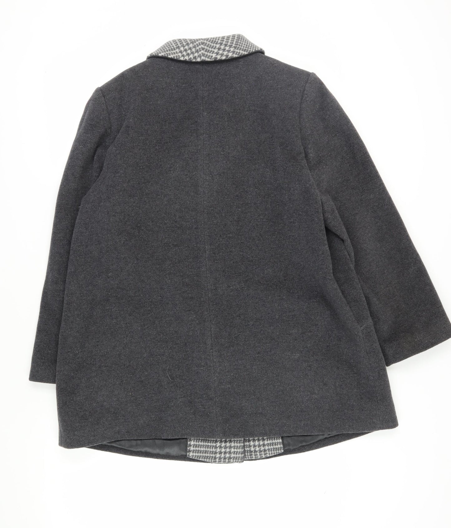 Eastex Women's Grey Wool Blend Mid-Length Coat Size 16