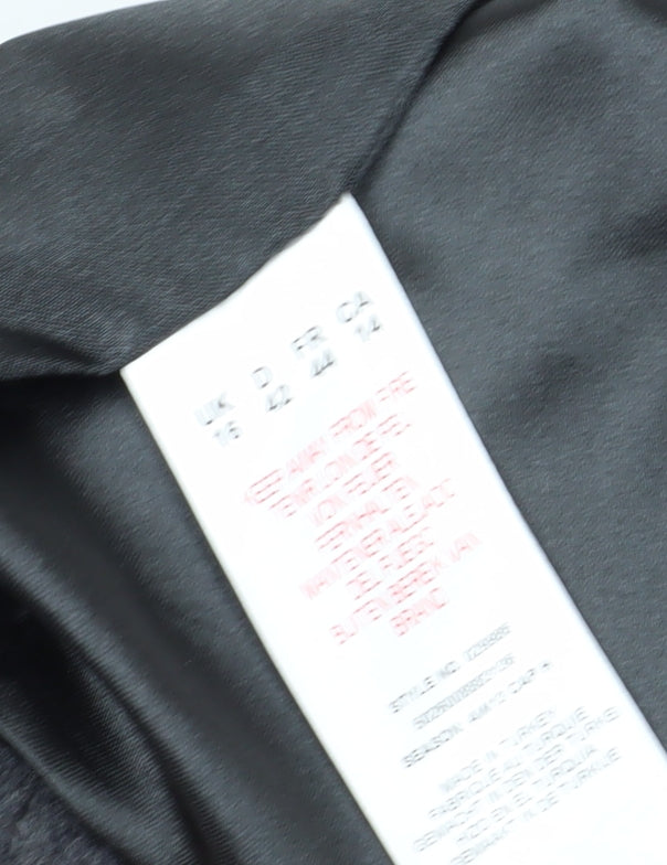 Eastex Women's Grey Wool Blend Mid-Length Coat Size 16