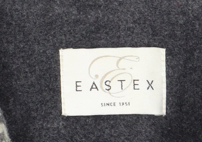 Eastex Women's Grey Wool Blend Mid-Length Coat Size 16