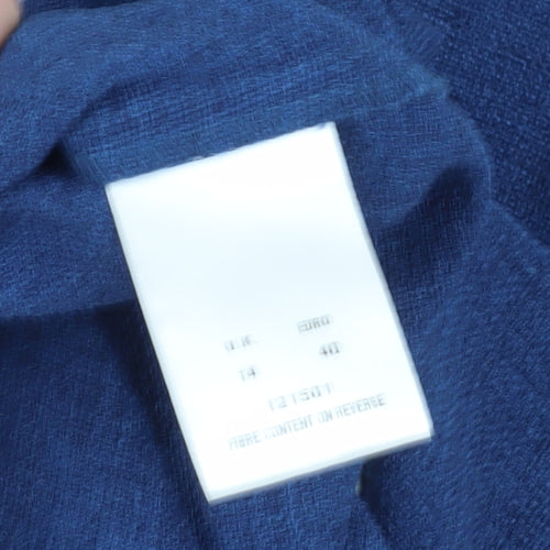 Eastex Women's Blue Three-Button Blazer - Size 14