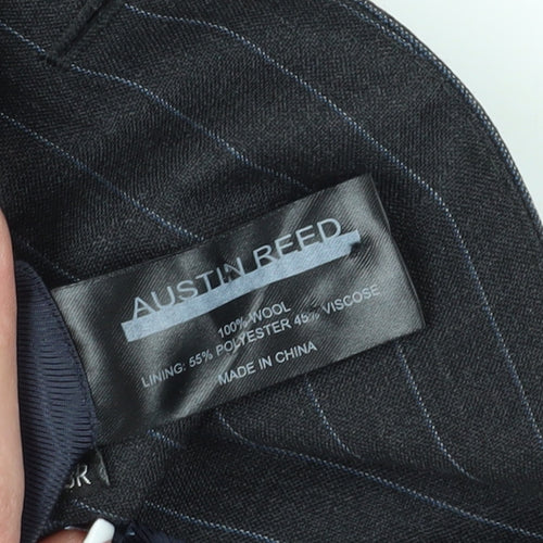 Austin Reed Men's Grey Striped Blazer, Size 38R, Formal