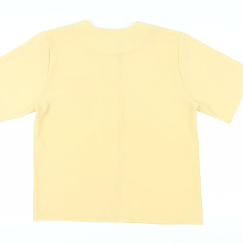 Amari Women's Button-Up Top in Yellow, Size 16