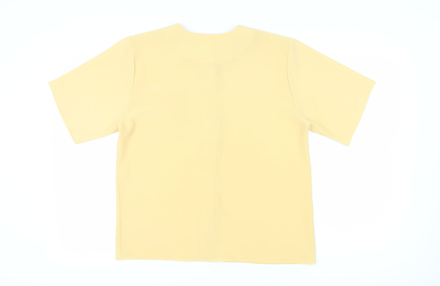 Amari Women's Button-Up Top in Yellow, Size 16