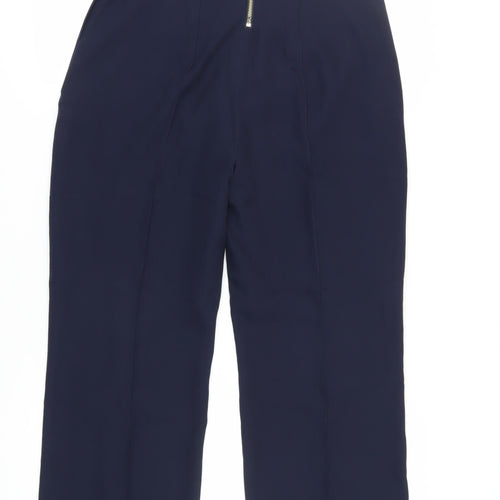 Ted Baker Women’s Ivory & Blue Strapless Jumpsuit UK 6