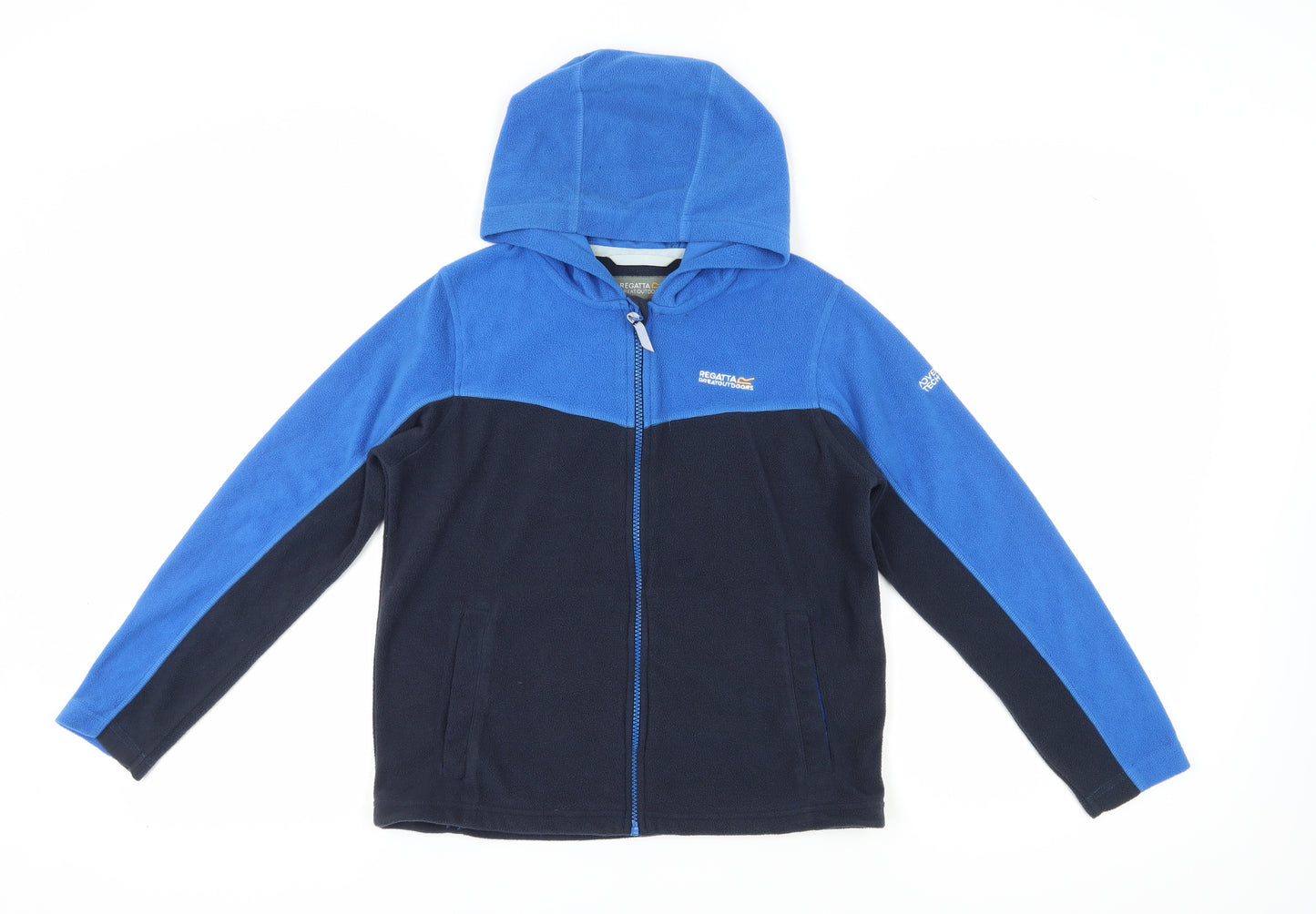 Regatta Boys Blue Fleece Hooded Jacket - Size 11